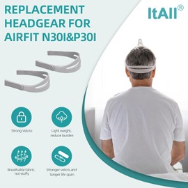 2 PCS Headgear Supplies Compatible with N30i Headgear, Headgear Compatible with P30i Headgear Strap, Replacement Headgear Strap Compatible with N30i / P30i