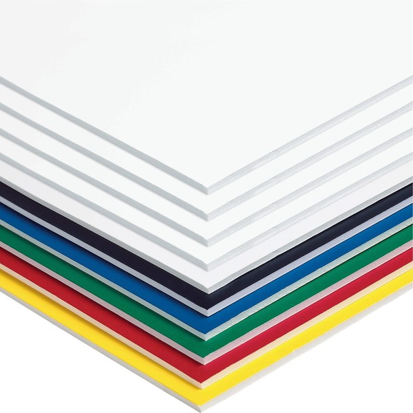 Pacon 5554 Foam Board, 3/16-Inch Thick, 20-Inch x30-Inch, 10/CT, Assorted