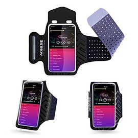 DFV mobile - Professional Cover Neoprene Armband Sport Walking Running Fitness Cycling Gym für Lenovo K12 (2020) - Black