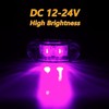 20pcs Purple DC12-24V IP68 Waterproof Trailer LED Lights Side Marker