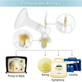 Nenesupply GentleFit Connectors Compatible with Medela Pump in Style Symphony Swing Breastpump Not Original Medela Pump Parts Replace Medela Personalfit Connector and Medela Breastshield.