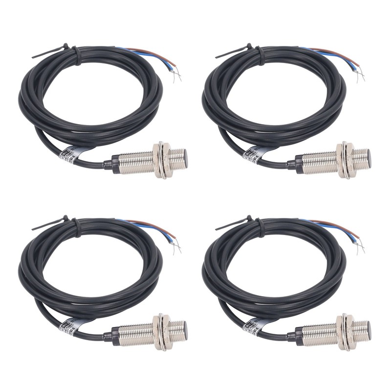 4 Set Inductive Proximity Switch 12mm Dia NPN DC 3