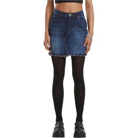 Urban Classics Women's Skirt, New Dark Blue Washed