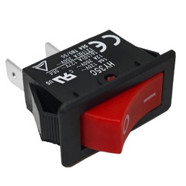 HY35C Push Button Switch - ON-Off 2-Pin AC 125/250V 16/12A Rocker Switch for Household Electrical Appliances Industrial Electric