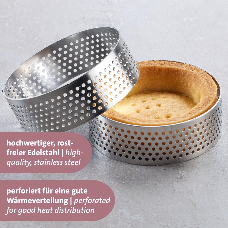 Westmark 4 x Tartelette Frames - Perfect Tart and Quiche