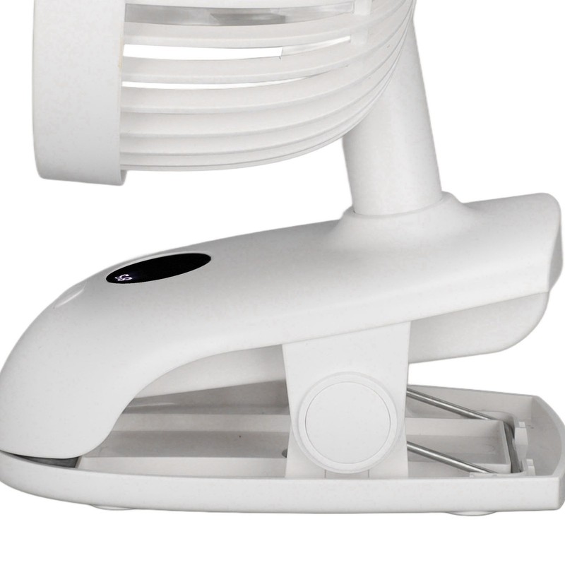 USB Desk Clip On Fan Intelligent Digital Display 3 Blades