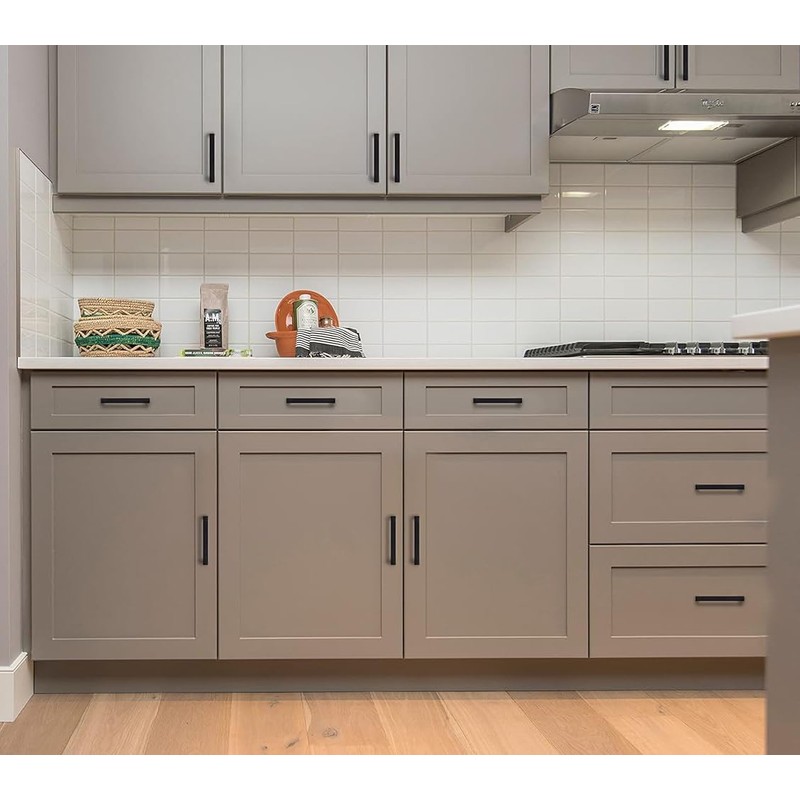 10 Pack Matte Black Cabinet Pulls 5 Inch(128MM) Hole Centers
