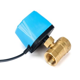 DC12-24V 3/4" DN20 Motorisierter Kugelhahn, 2-Draht Automatischer Rücklauf Setup Messing Elektrischer Kugelhahn (Normalerweise Offen)