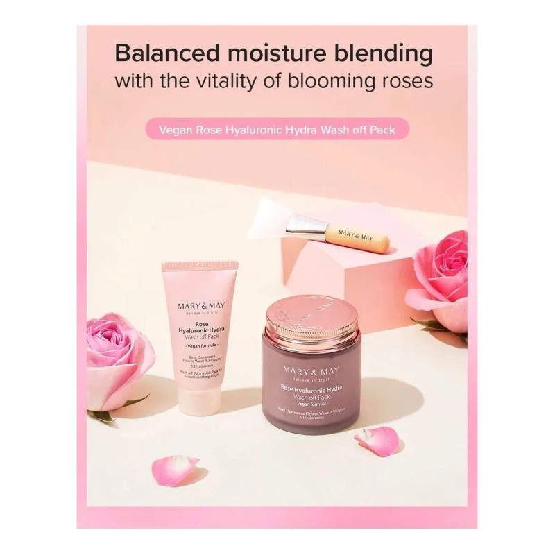 Mary & May Vegan Rose Hyaluronic Mask Special Set (2pcs)