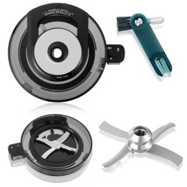 Outer Bowl Lid for Ninja NC301 Ice Cream Maker, Reusable Creami Replacement Lid Compatible Ninja NC299AMZ/NC301/NC300/NC201/NC101 Series （with Blade) Ice Cream Maker Accessories