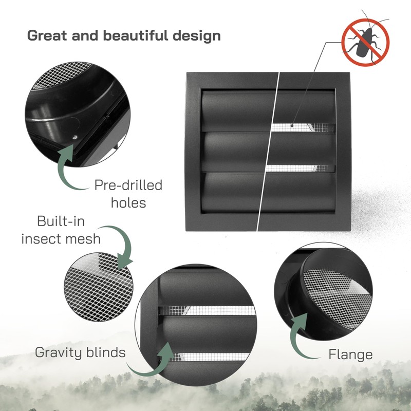 Vent Systems Ø100 mm / 4" Inch - Anthracite Air