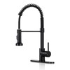 DJS Kitchen Faucets with Pull Down Sprayer Matte Black -