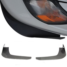 Front Bumper Lip UNIVERSAL FITMENT, Carbon Fiber CF Winglet Type 3 Front Bumper Lip Splitter Diffuser by IKON MOTORSPORTS