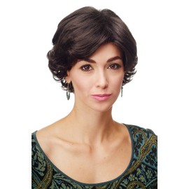 WIG ME UP - DW181-4 Lady Quality Wig short wavy dark brown elaborately styled
