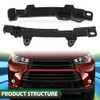 LQI Front Bumper Retainer Bracket Set 2PCS Primed Fit Toyota