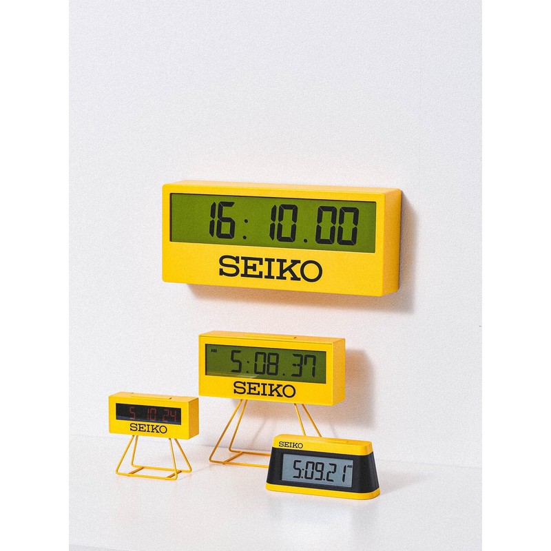 bpr BEAMS SEIKO SPORTS TIMER CLOCK MIDIUM YELLOW