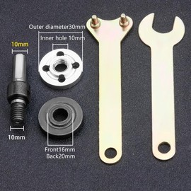 AIMALL Drill to Angle Grinder Converter, Metal Conversion Rod with 10mm Connecting Shaft Diameter, Set of 5 Adapter Holders
