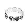 Stylish Flowers Wrap .925 Sterling Silver Toe Ring or Pinky
