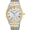 Seiko SRK048P1 Men's Wristwatch, Quartz, Overseas Model, Silver, Gold, Combination,
