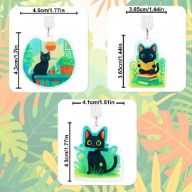 Penitue 3pcs Dust Plug Charm for Kindle, Type C Cat Theme Dust Plug Charm Cartoon Anti-Dust Accessories for E-Reader Book Lovers Men Women Teachers Students