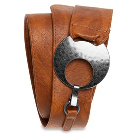 Caspar GU225 Women's Wide Belt/Waist Belt with Large Buckle – Many Colours - 90