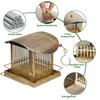 Metal Bird Feeder for Outdoors, Wild Finch Feeders for Outside