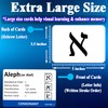 Zivosely Hebrew Biblical Alphabet Flashcards, Complete Large Size 57 Cards