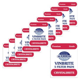 HARRIS 10x Harris Crystalbrite Filter Pads 5-pk Use with Harris Vinbrite MK3 Filter Kit