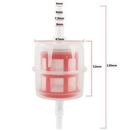 JNNJ 2 Stücke Benzin Kraftstofffilter, Inline Kraftstofffilter, Benzinfilter Klein Kunststoff, Benzin Inline Filtration Zubehör, Auto Universal Interieur Zubehör Für Motorrad Roller Motor ATV