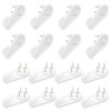 Hocansen 30 PCS Invisible Nail Wall Hooks Plastic Hardwall Hanger