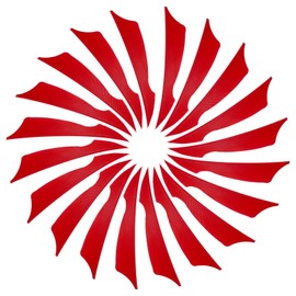 PATIKIL 4 Inch Arrow Vanes, 20 Pack Turkey Feather Fletching Archery Fletch Right Wing for Hunting Target Shooting, Red