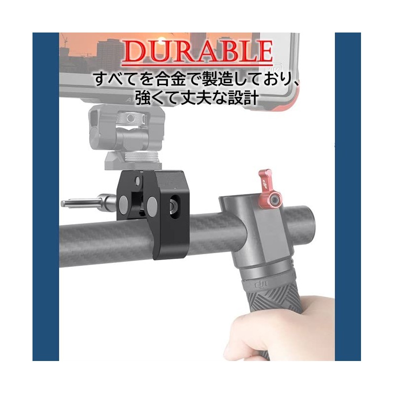 Rubonarie Pipe Clamp Clamp Mount (Black, 4 Pieces)