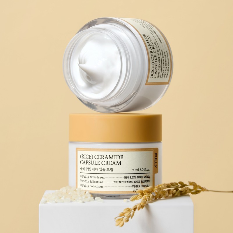 pulley Puli Rice Cera Capsule Cream 90ml Skin Barrier Moisturizing