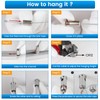 Muzata 5Pack 3.3FT/1M Spotless LED Channel with Hanging Wire No