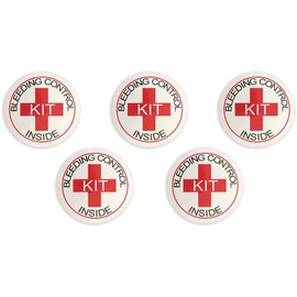 Bleeding Control Designation Stickers - 5 Pack by Rescue Essentials