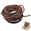 (TM) 3mm Flat Genuine Leather Strip Cord Braiding String Dark