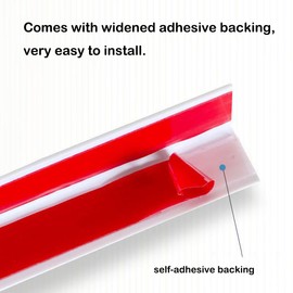 TRUHUI Colorful Rubber Wall Corner Guard Edge Protector,Anti-Collision Strip, Self-Adhesive Wall Guards, Safety Edge & Corner Guards, Length 3.28 ft,Yellow