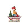 Enesco Peanuts by Jim Shore Franklin Train Car Figurine, 4.75