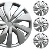 PACRIM 15" Universal Silver Car Wheel Cover/Hubcap Set | Replacement