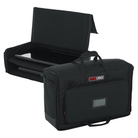 Gator Cases Padded Nylon Dual Carry Tote Bag for Transporting (2) LCD Screens, Monitors and TVs Between 19" - 24", (G-LCD-TOTE-SMX2)