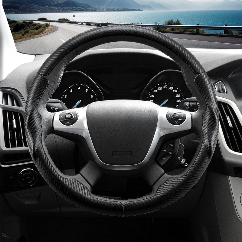 Steering Wheel Cover for Ford Escape 2013-2016/ Focus 2012-2014/ C-MAX