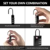 Newpop Pack of 2 TSA Suitcase Lock, Luggage Lock, 3-Digit