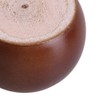 4pcs 40mm Height Dark Brown Eucalyptus Wood Round Bun Furniture