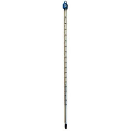 Thermometer, glass, -20 to +150 °C, external height 305 mm, external width 6.5 mm, temperature measurement range -20 °C to +150 °C, temperature test
