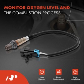 A-Premium - Sensor de oxígeno O2 compatible con vehículos Chevy, GMC, Pontiac, Saturn - Malibu Equinox Terrain Solstice G6 Vue Sky Aura - Corriente arriba y abajo - Juego de 2 piezas