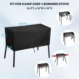 Stanbroil Patio Cover Replacement for Camp Chef 2 Burners Stove - Fits OSD-60LW, EX-60, CC-60, DL-60, DC-60LW, DH-280, DH-170, SOC-60