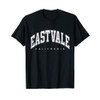 Eastvale California CA Varsity Style weißer Text T-Shirt