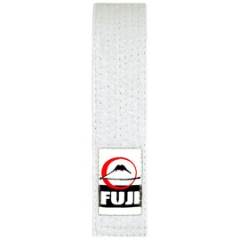 Fuji Solid Rank Karate Judo TKD Belts - Premium Cotton Belts with Durable Stitching for All Mixed Martial Arts (White, 5)
