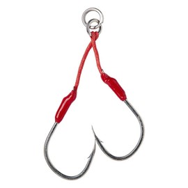 Savage Gear Double Bloody Assist Hook J Size 1/0 to 3/0 Pack of 2 (1/0)