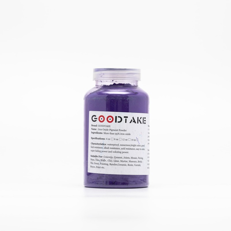 GOODTAKE Purple Iron Oxide, Concrete Pigments for Artistic and Decorative